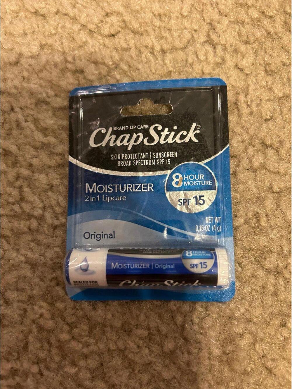 a148 ChapStick Moisturizer Original Lip Balm Tube 0.15 oz  (Pack of 1)